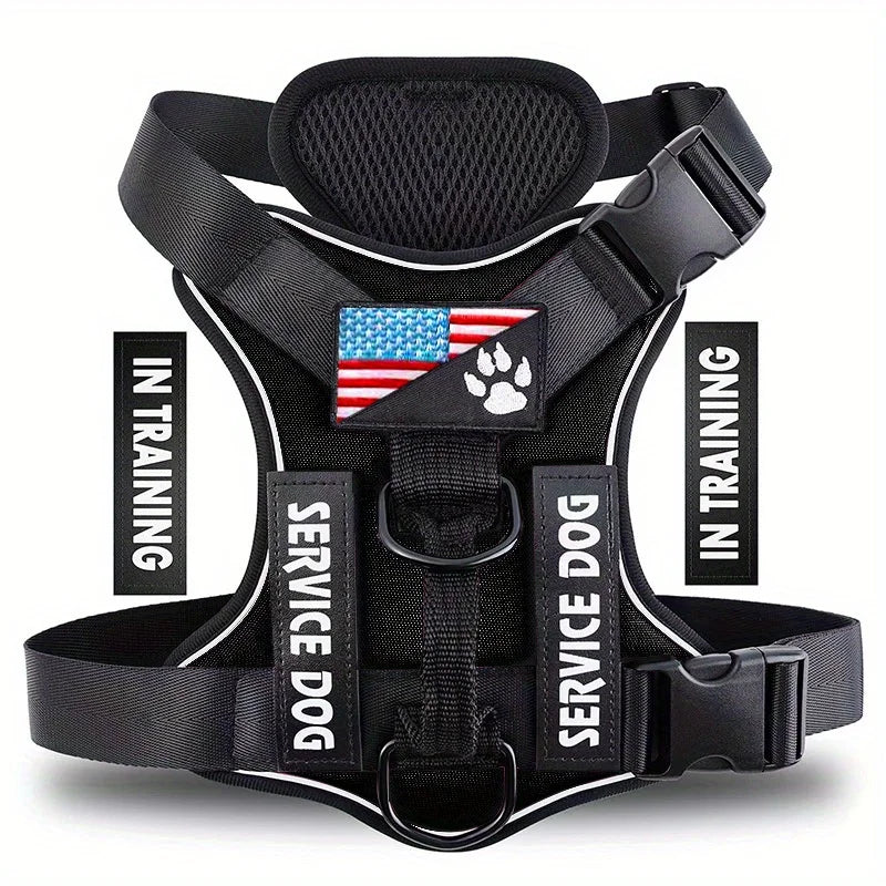 CheerfulPaws No-Pull Dog Harness Vest (Adjustable & Reflective)